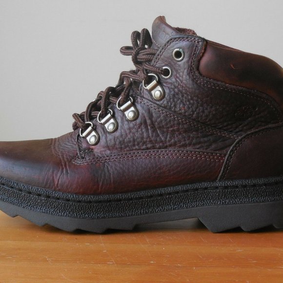 Timberland Top Grain Leather Lace Up Hiking Boots Women's Size 7.5M US Brown - Picture 1 of 10